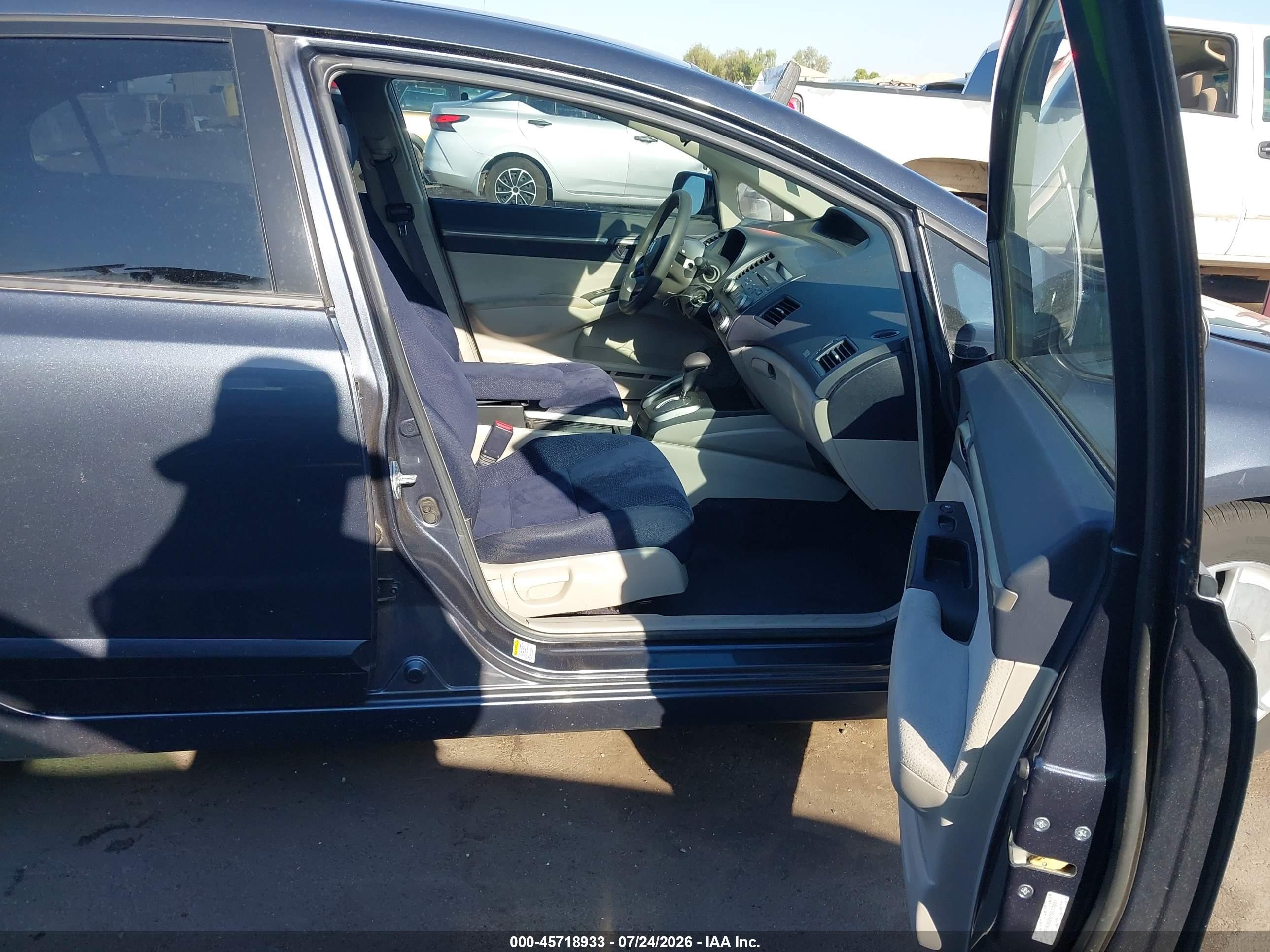 2007 Honda Civic Hybrid   Gray vin: JHMFA36297S017801