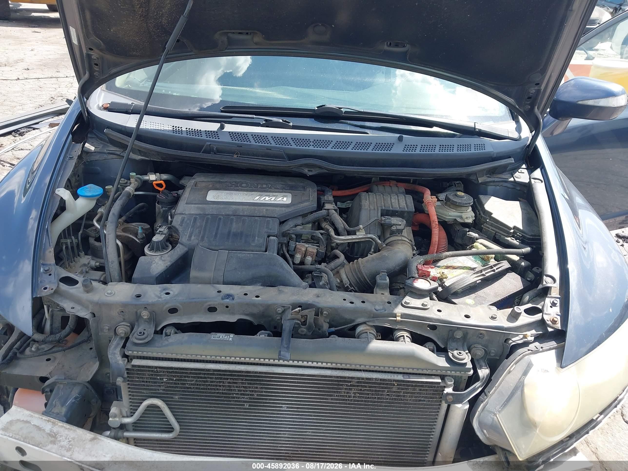 2008 Honda Civic Hybrid   Blue vin: JHMFA36298S000983