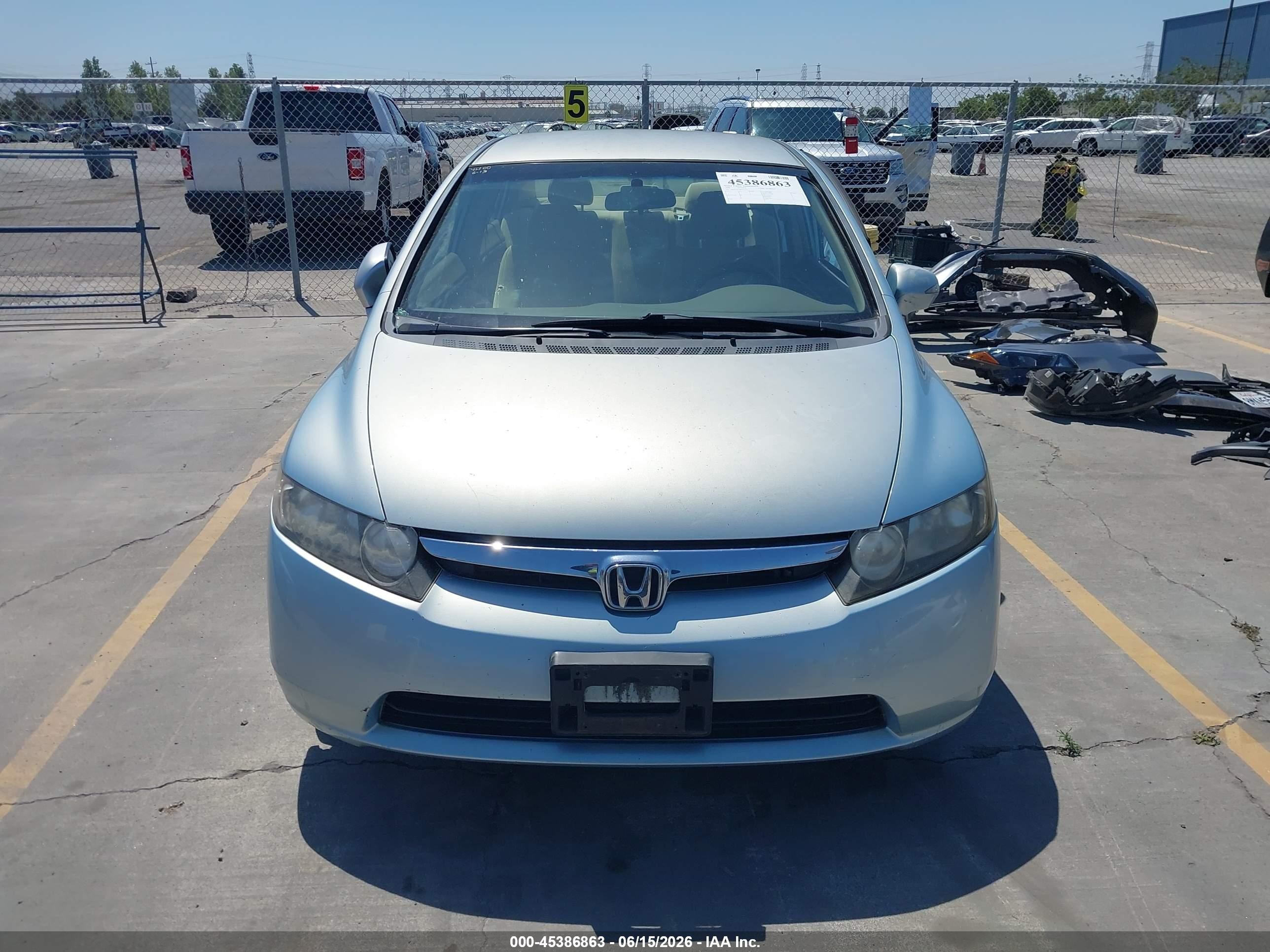2008 Honda Civic Hybrid Blue vin: JHMFA36298S011112