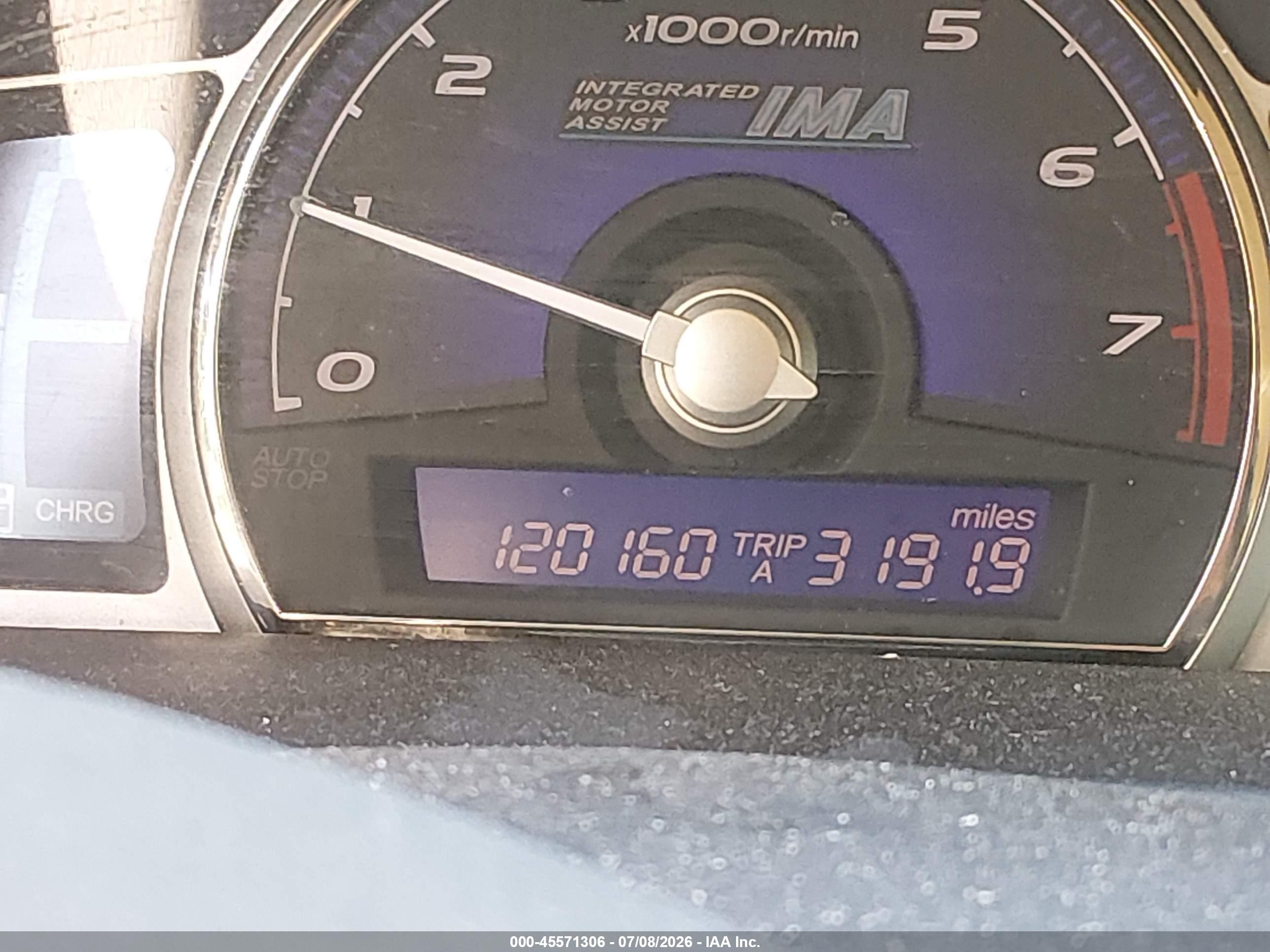 2008 Honda Civic Hybrid   Gray vin: JHMFA36298S015192