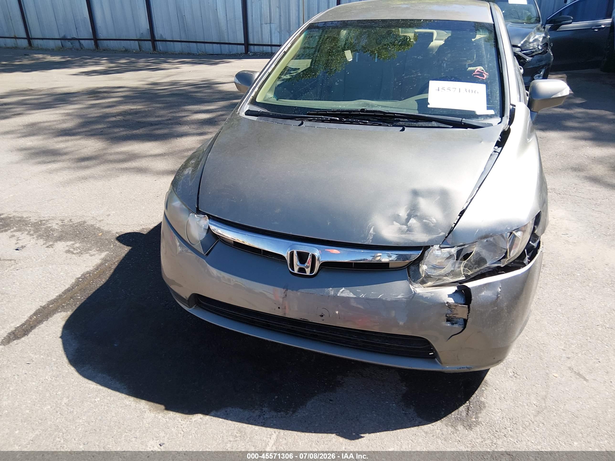 2008 Honda Civic Hybrid   Gray vin: JHMFA36298S015192