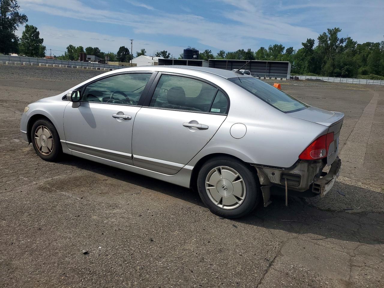 2008 Honda Civic Hybrid Gray vin: JHMFA36298S021719