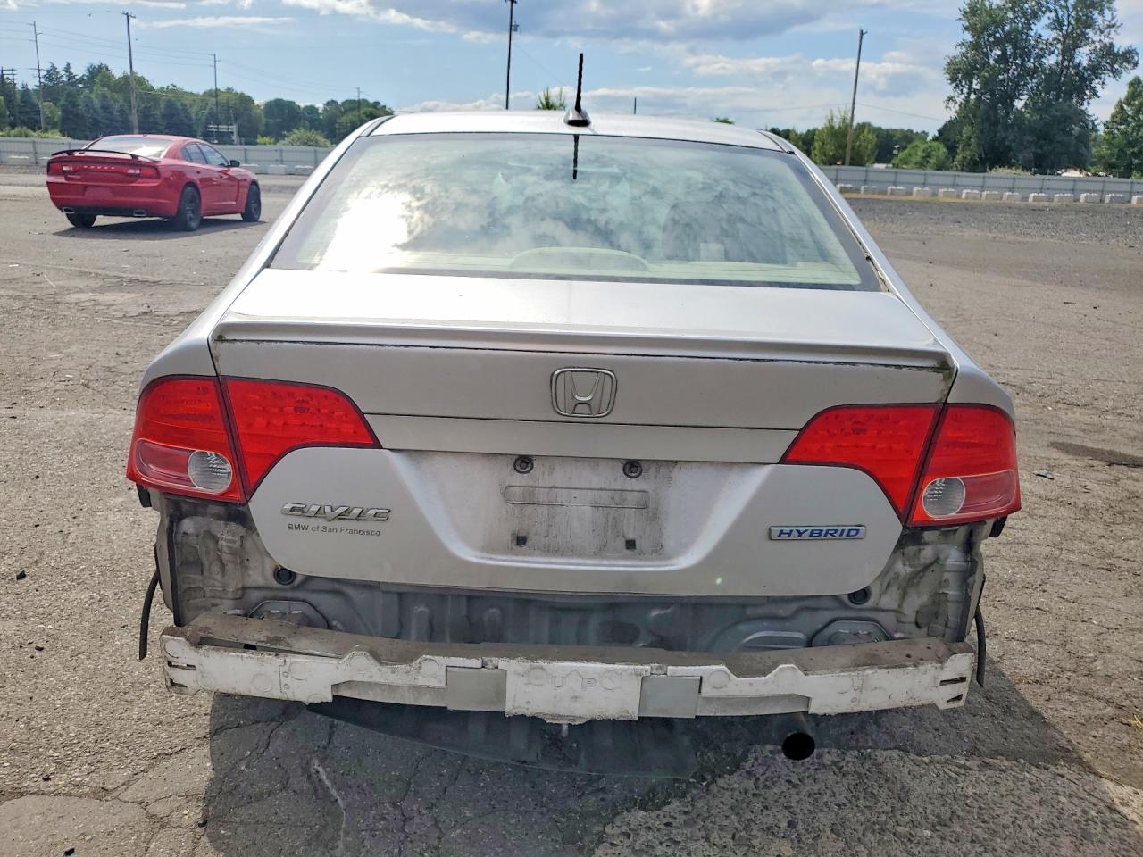 2008 Honda Civic Hybrid Gray vin: JHMFA36298S021719