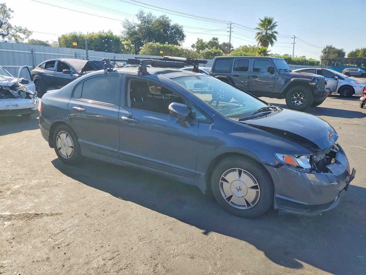 2008 Honda Civic Hybrid Blue vin: JHMFA36298S024152