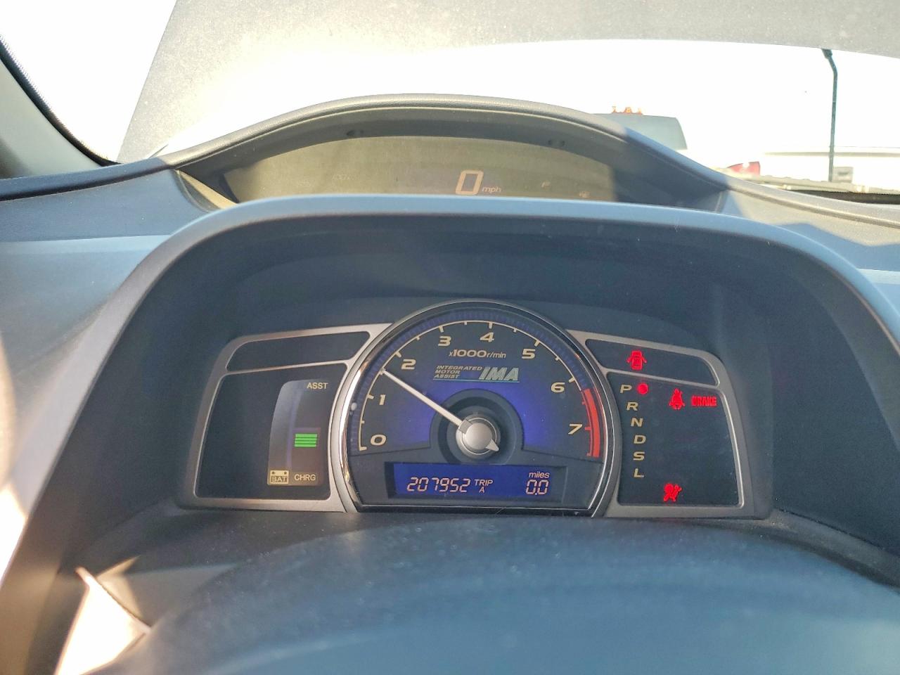 2008 Honda Civic Hybrid Blue vin: JHMFA36298S024152