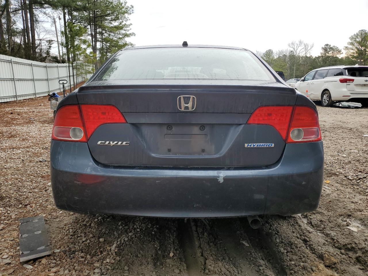 2008 Honda Civic Hybrid Серый vin: JHMFA36298S028072