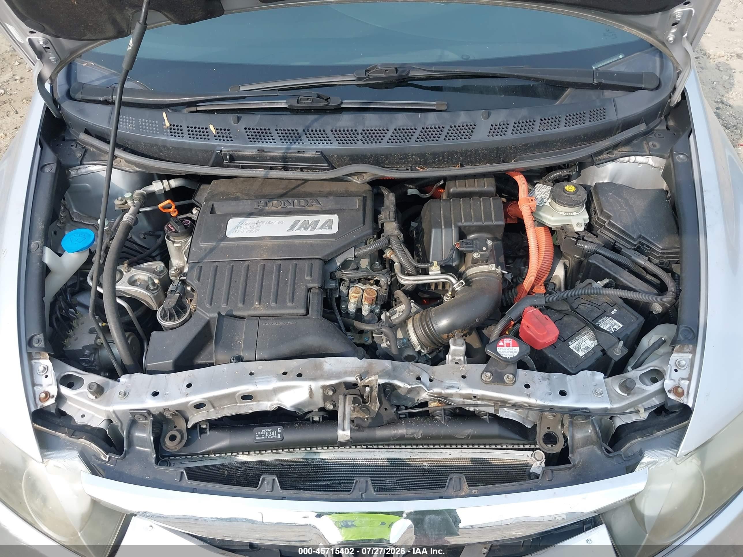 2009 Honda Civic Hybrid   Silver vin: JHMFA36299S007692