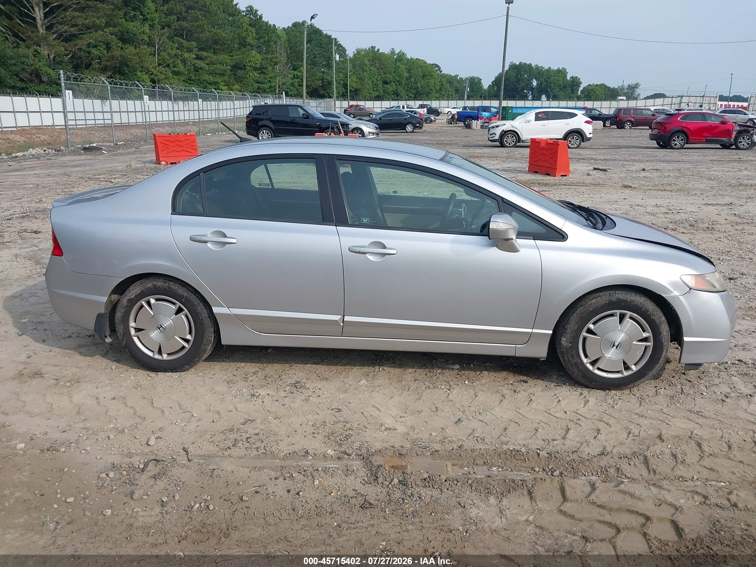 2009 Honda Civic Hybrid   Silver vin: JHMFA36299S007692