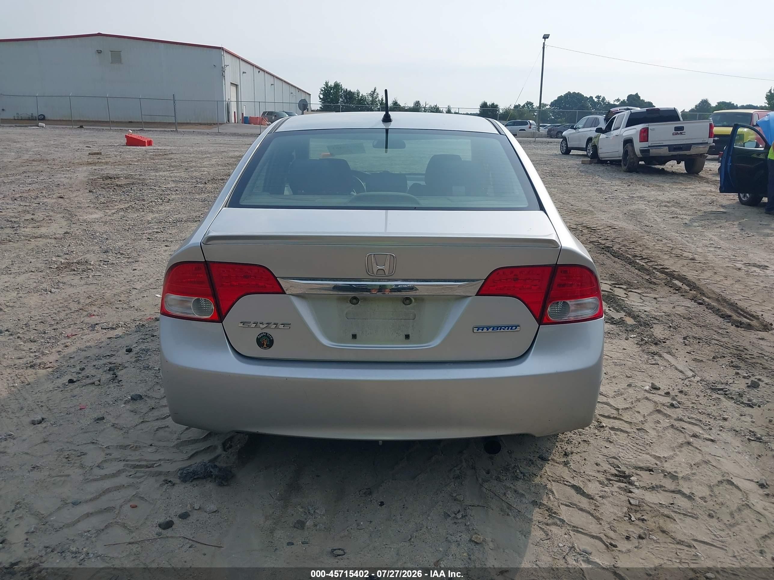 2009 Honda Civic Hybrid   Silver vin: JHMFA36299S007692