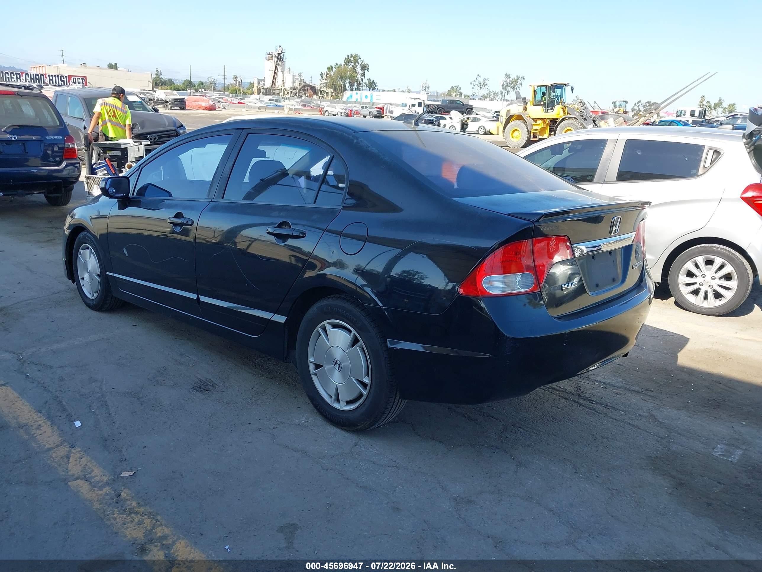 2009 Honda Civic Hybrid   Black vin: JHMFA36299S013024