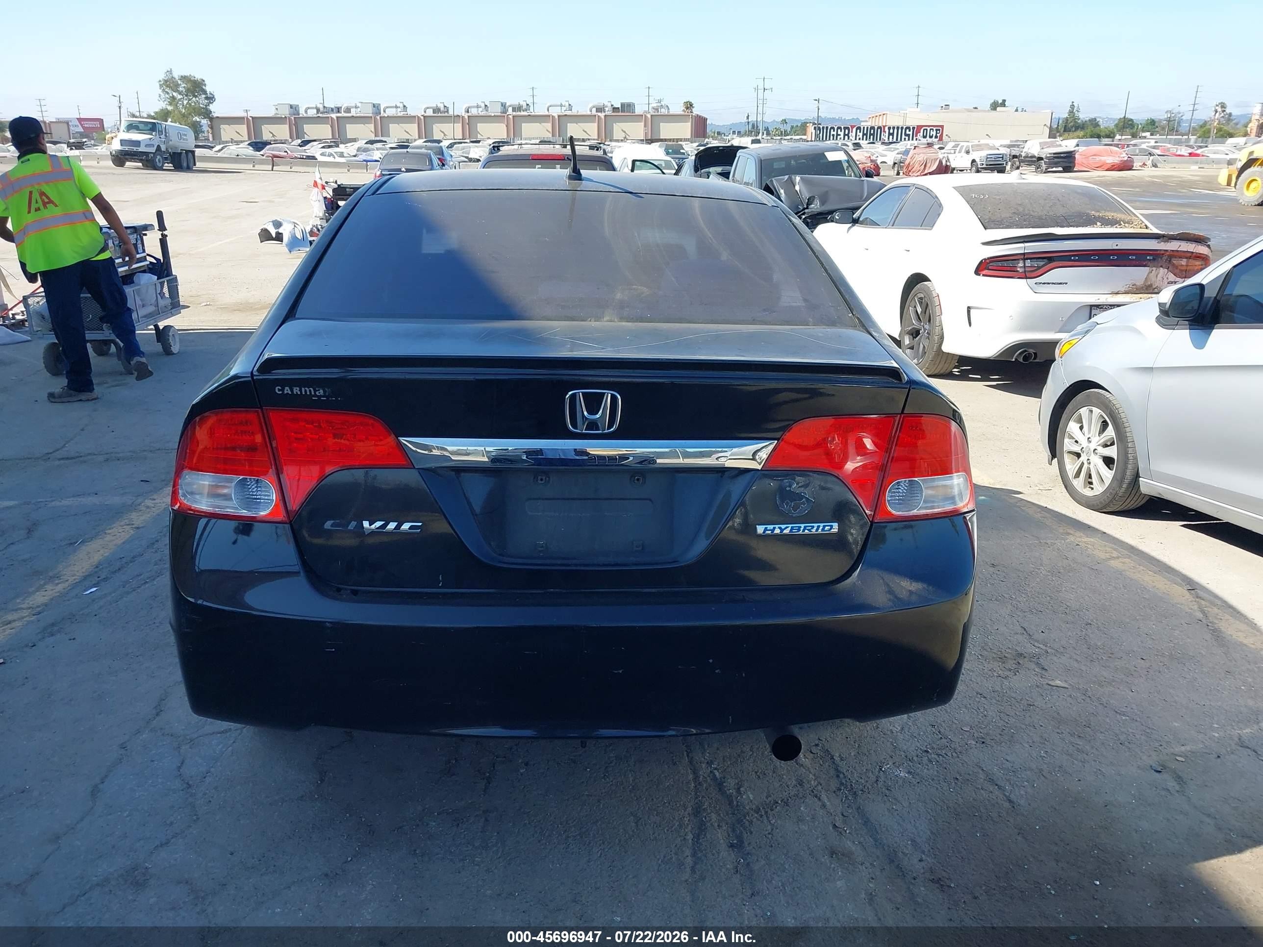 2009 Honda Civic Hybrid   Black vin: JHMFA36299S013024