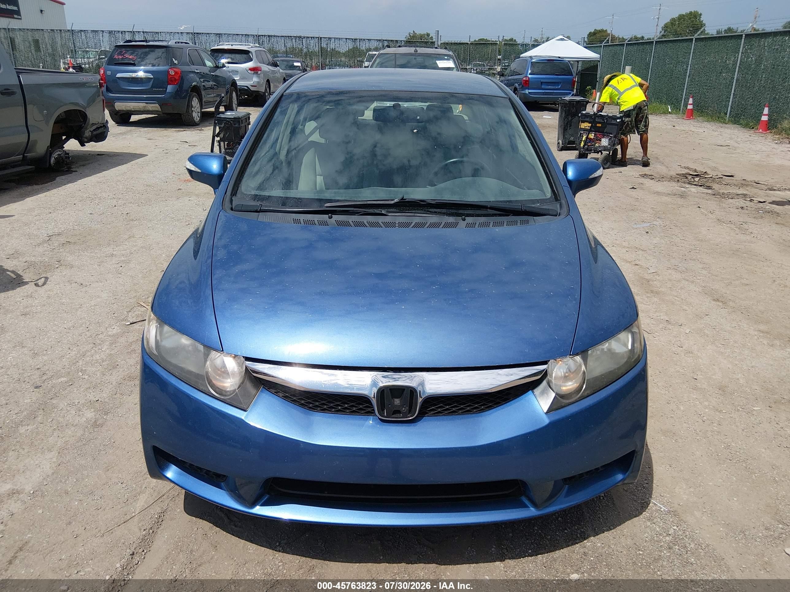 2009 Honda Civic Hybrid   Blue vin: JHMFA36299S015730
