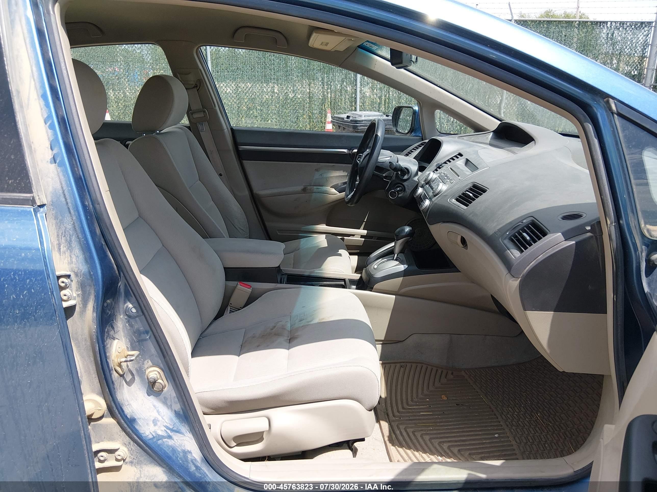 2009 Honda Civic Hybrid   Blue vin: JHMFA36299S015730