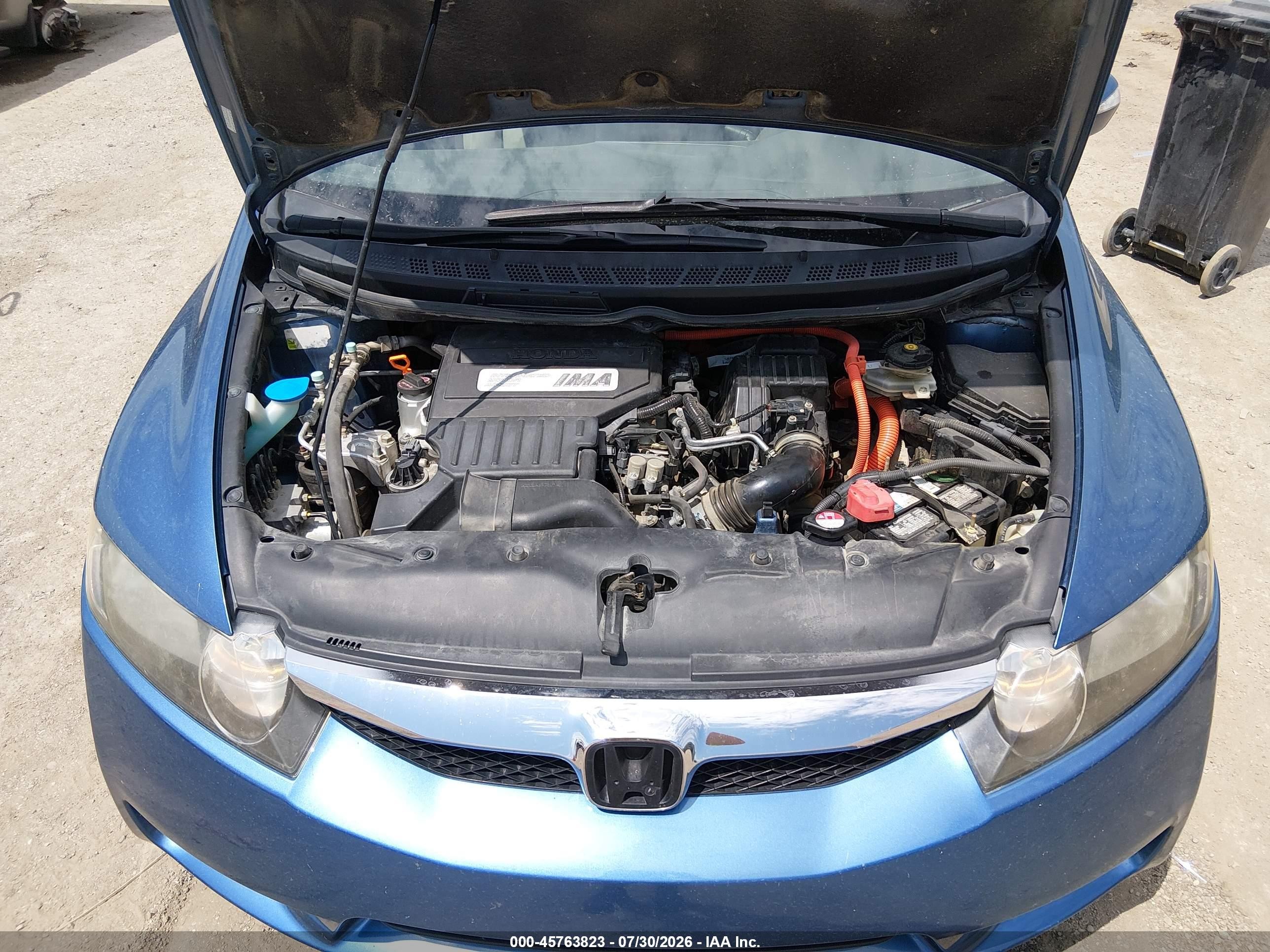 2009 Honda Civic Hybrid   Blue vin: JHMFA36299S015730