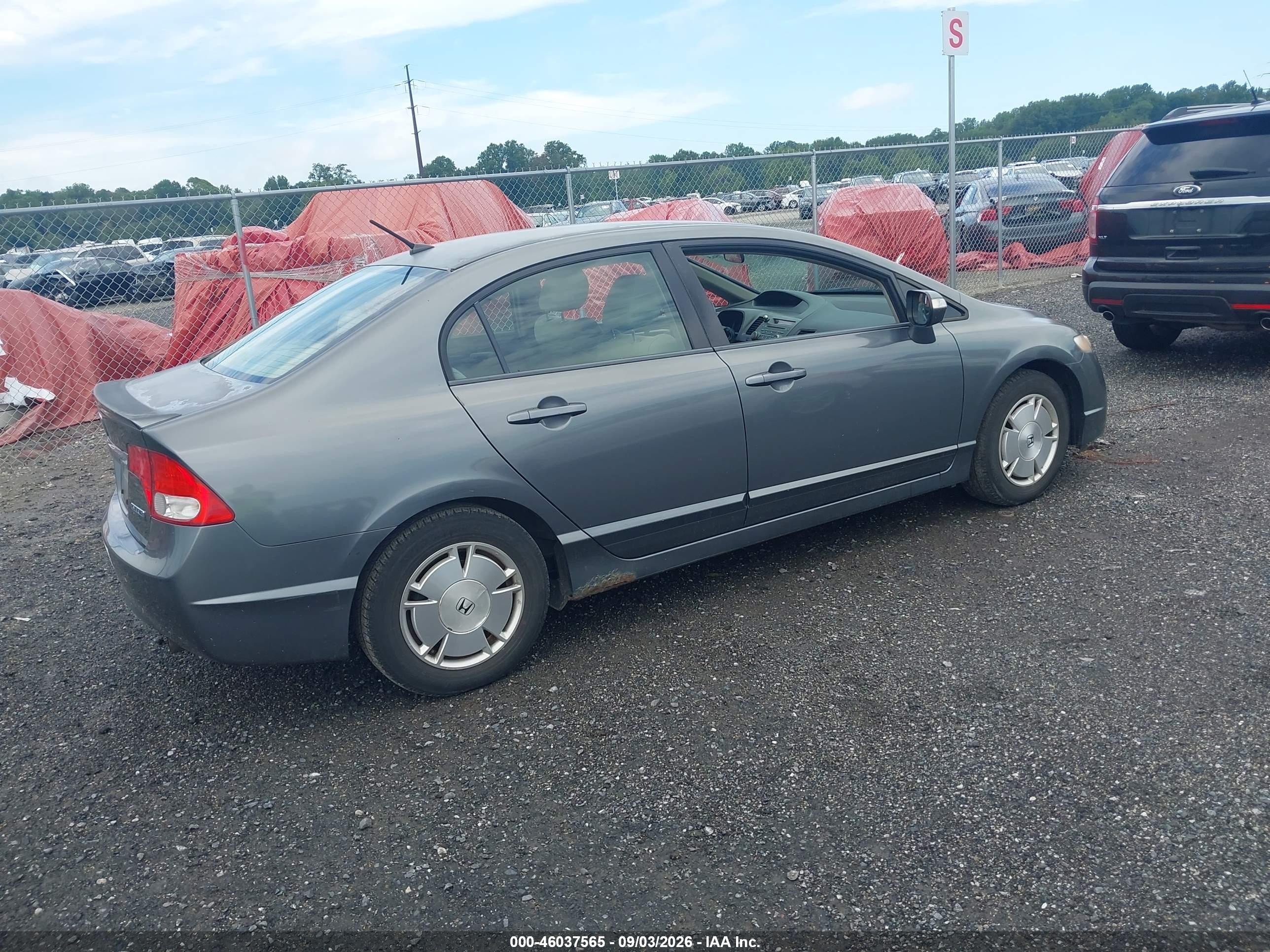 2009 Honda Civic Hybrid   Gray vin: JHMFA36299S016568