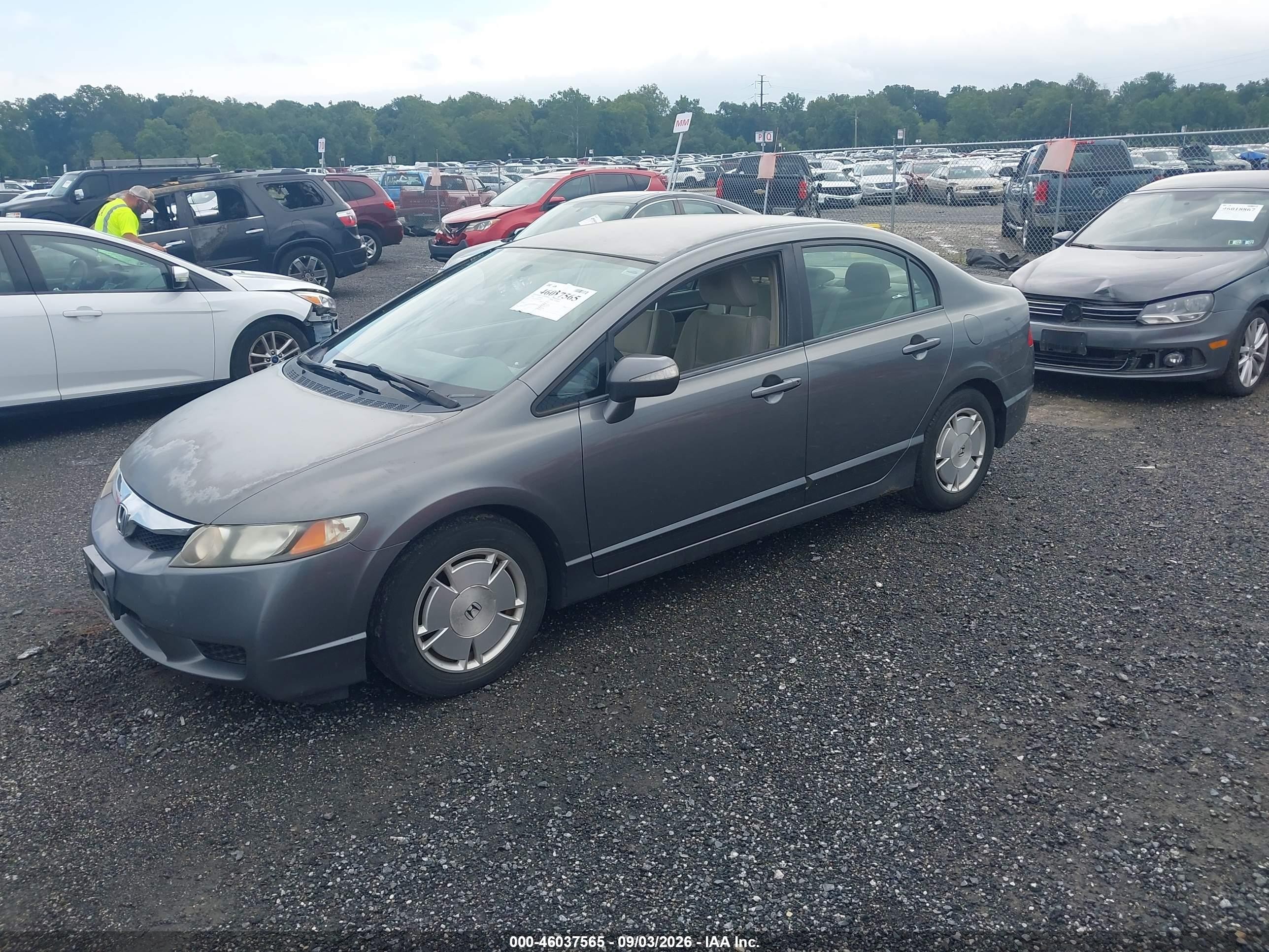 2009 Honda Civic Hybrid   Gray vin: JHMFA36299S016568