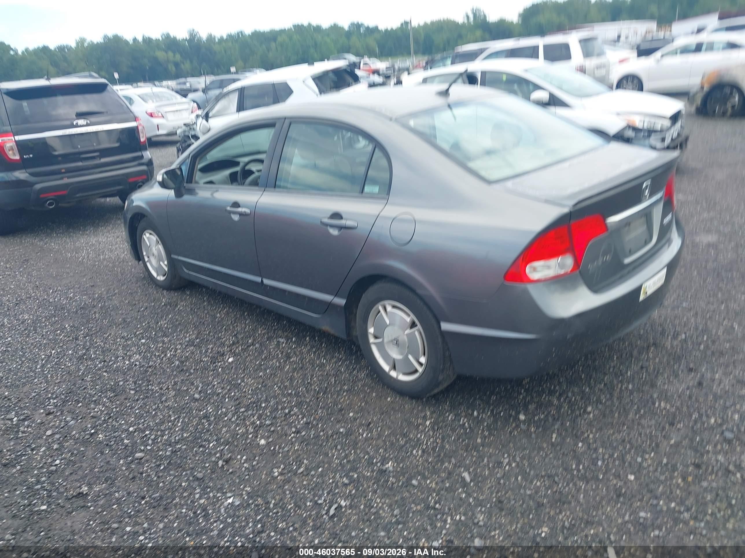 2009 Honda Civic Hybrid   Gray vin: JHMFA36299S016568