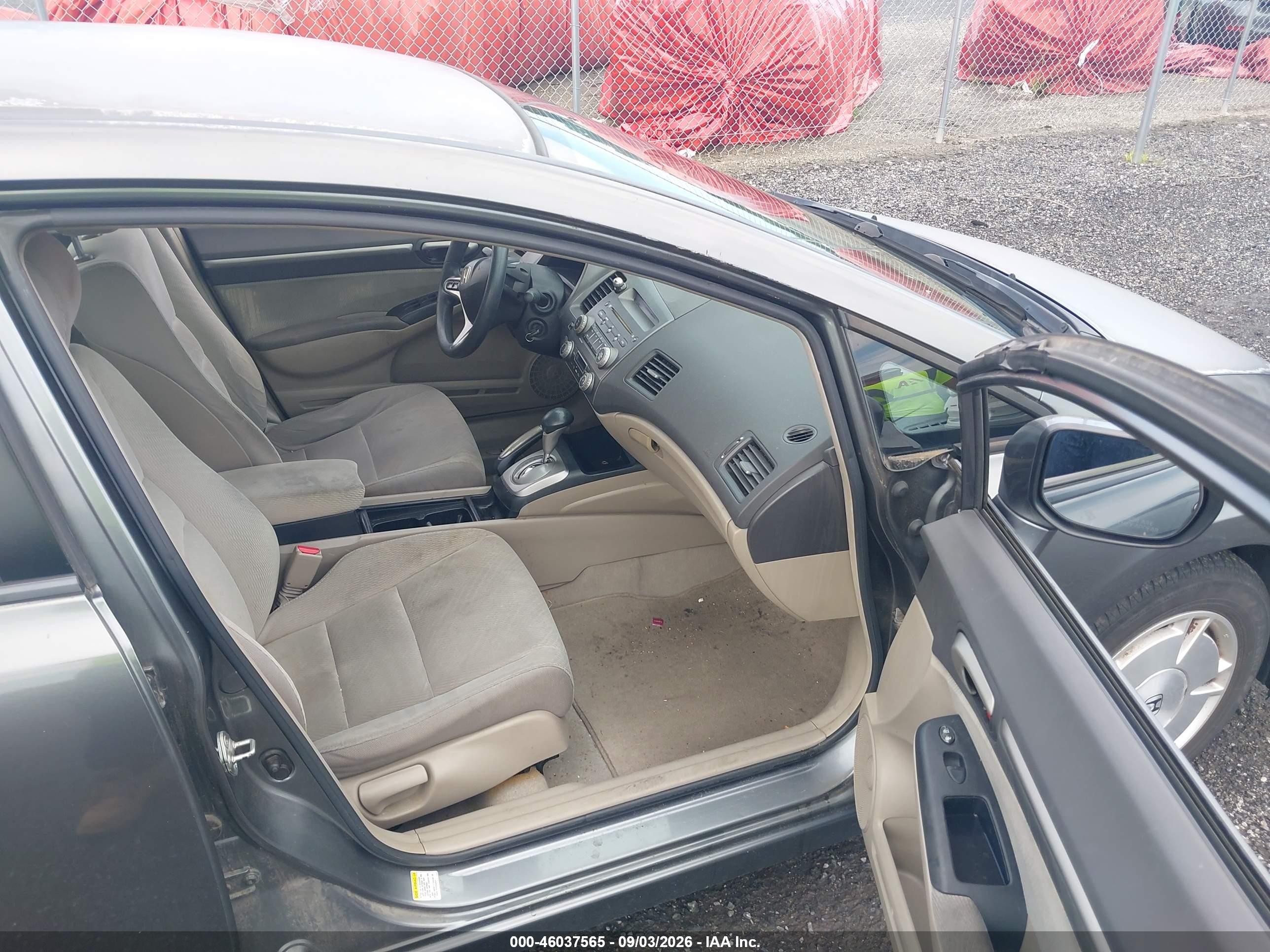 2009 Honda Civic Hybrid   Gray vin: JHMFA36299S016568
