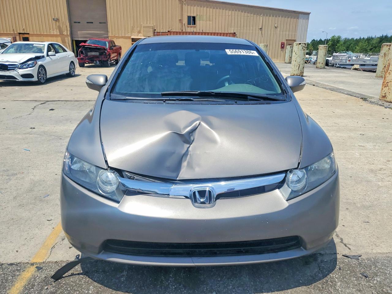2006 Honda Civic Hybrid Gray vin: JHMFA362X6S007759
