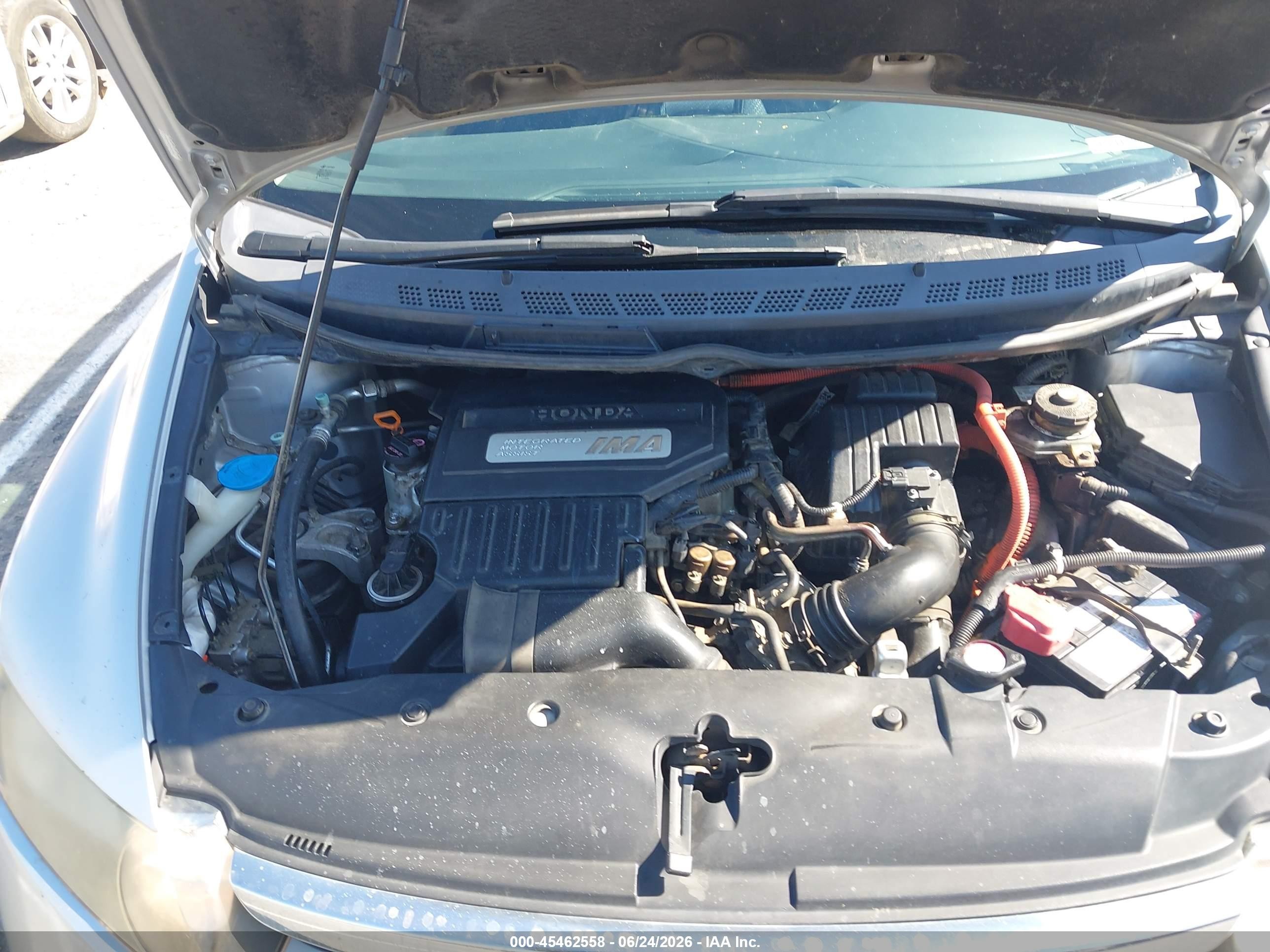 2006 Honda Civic Hybrid   Silver vin: JHMFA362X6S008457