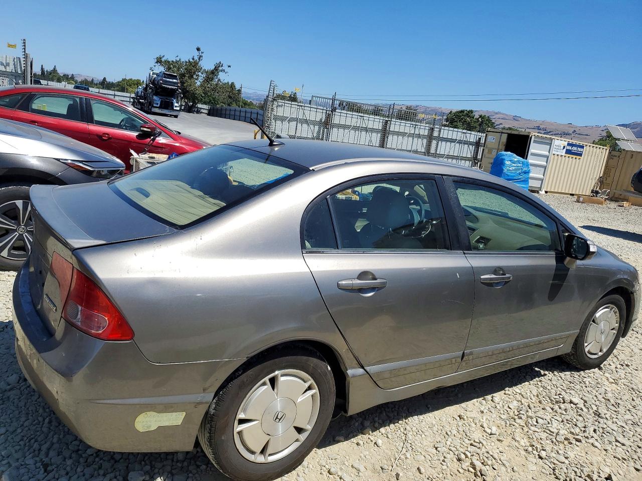 2006 Honda Civic Hybrid Gray vin: JHMFA362X6S009625