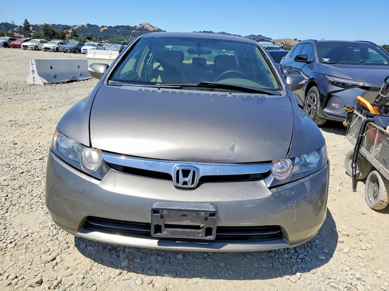 2006 Honda Civic Hybrid Gray vin: JHMFA362X6S009625