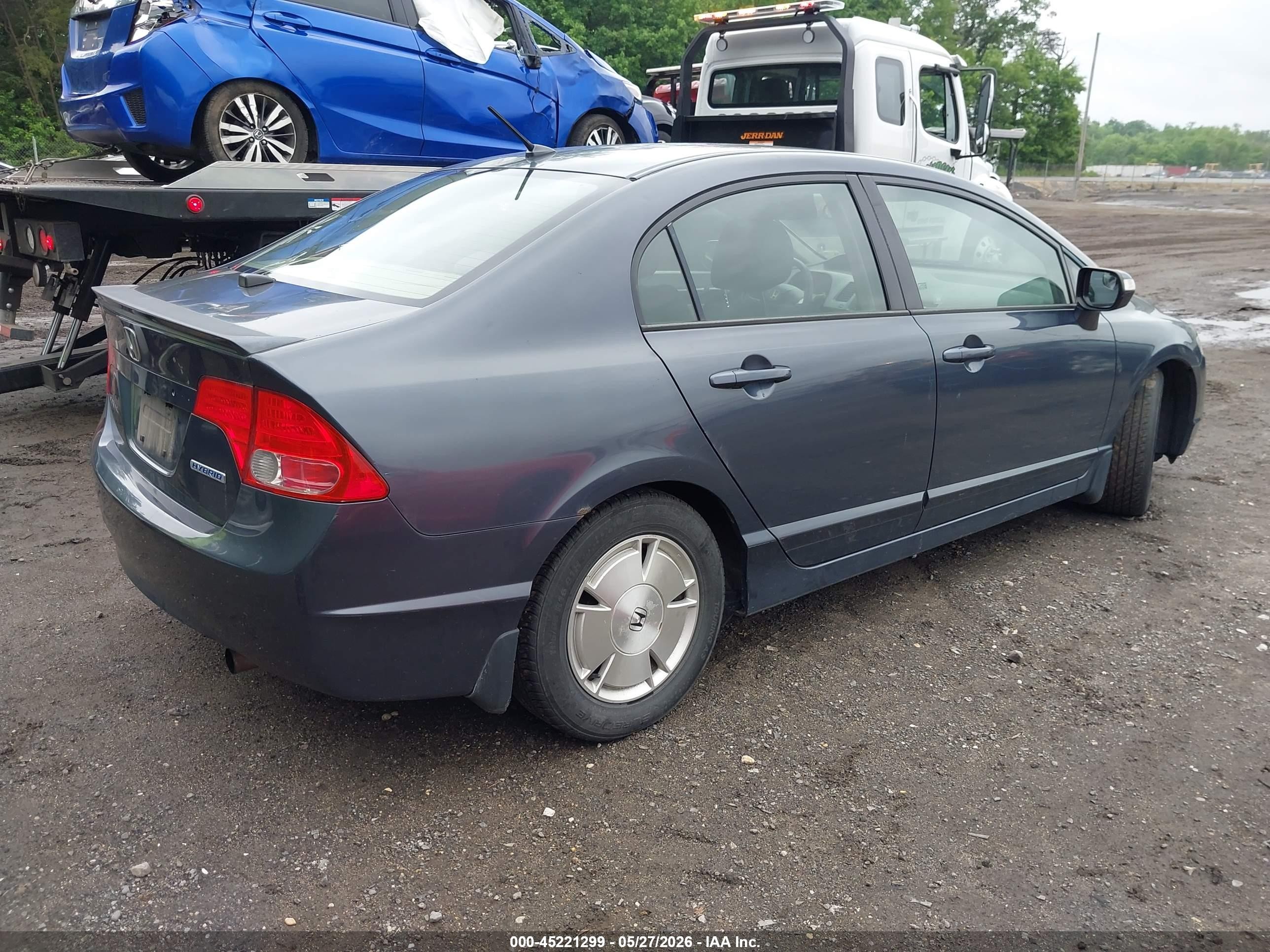 2006 Honda Civic Hybrid   Blue vin: JHMFA362X6S014386