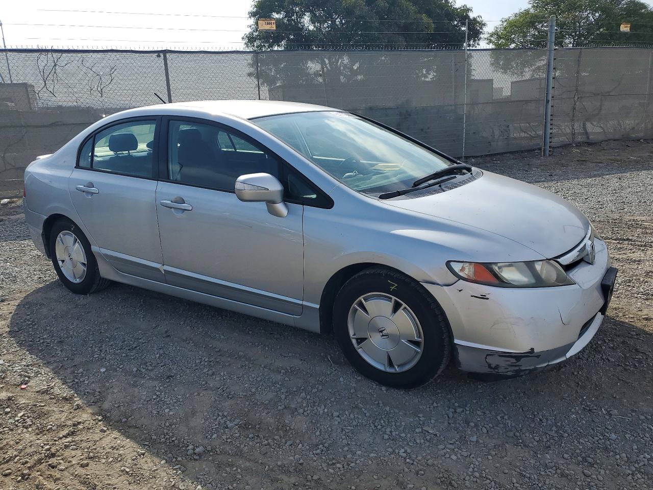 2006 Honda Civic Hybrid Silver vin: JHMFA362X6S017594