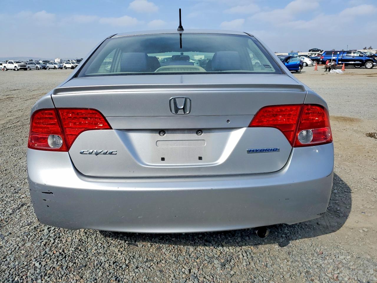 2006 Honda Civic Hybrid Silver vin: JHMFA362X6S017594