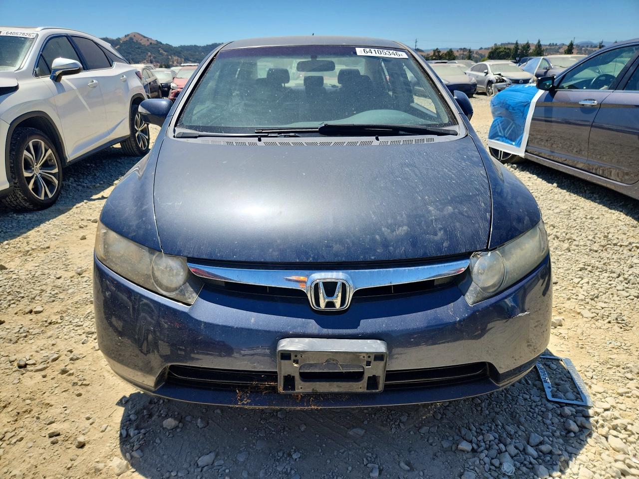 2006 Honda Civic Hybrid Gray vin: JHMFA362X6S025596