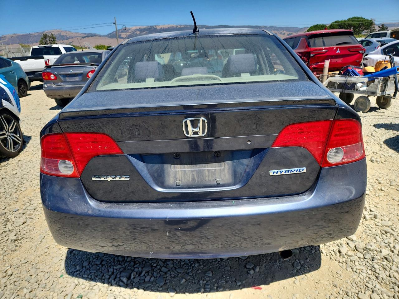 2006 Honda Civic Hybrid Gray vin: JHMFA362X6S025596