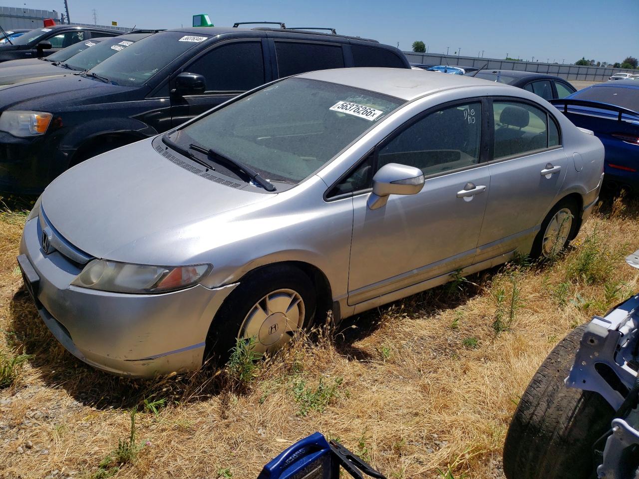 2006 Honda Civic Hybrid Silver vin: JHMFA362X6S028689