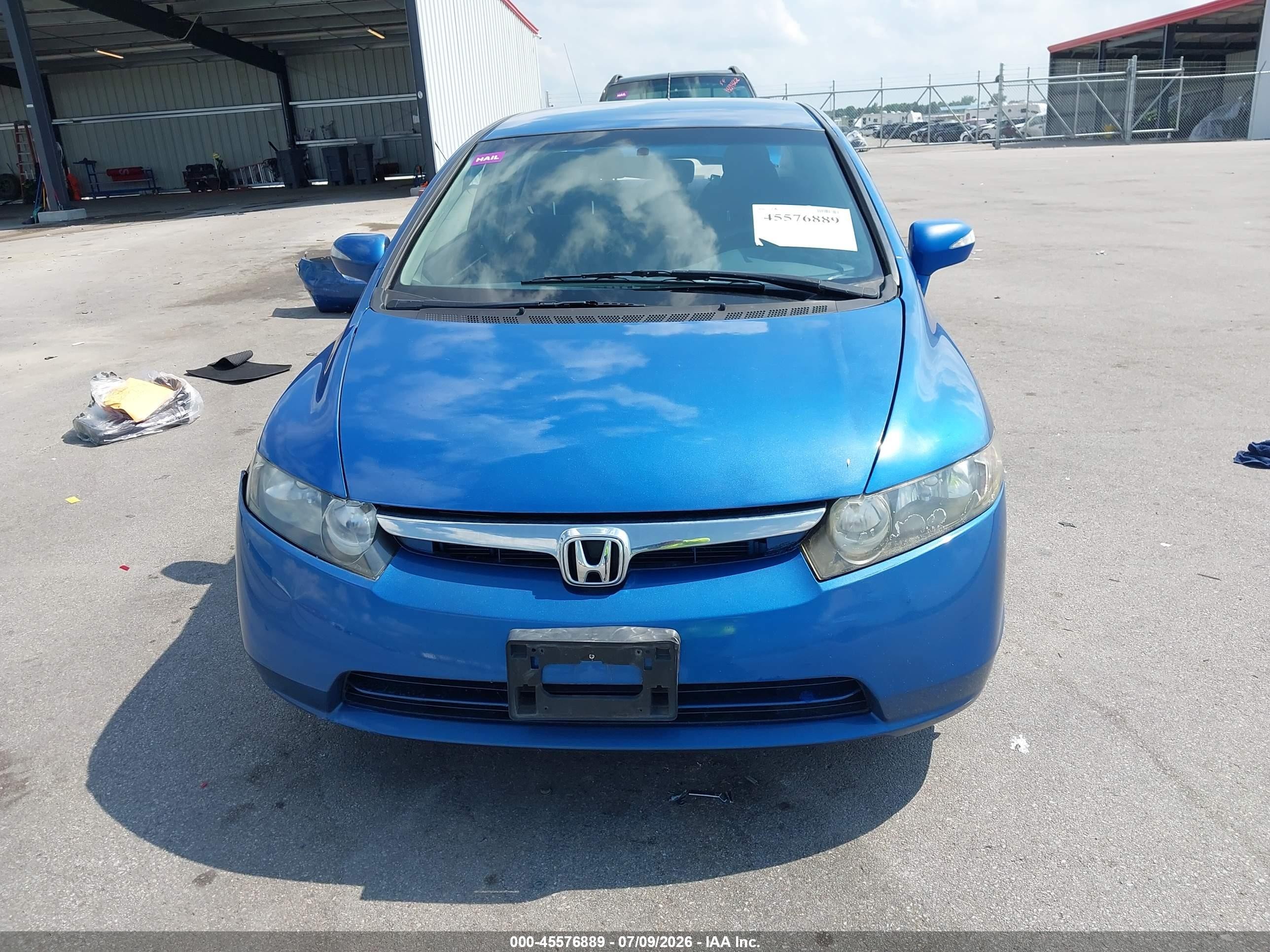 2007 Honda Civic Hybrid   Синий vin: JHMFA362X7S006855