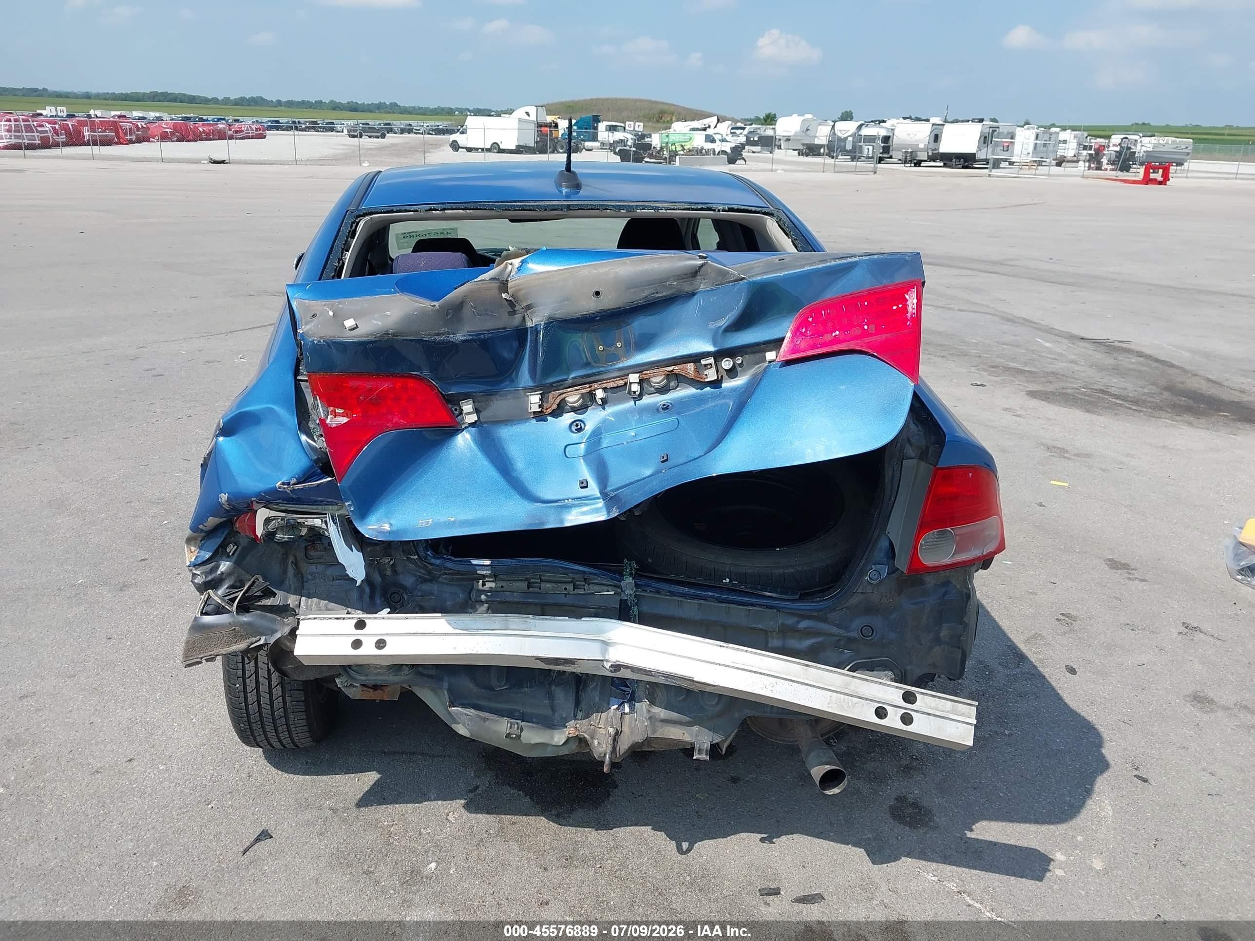 2007 Honda Civic Hybrid   Синий vin: JHMFA362X7S006855