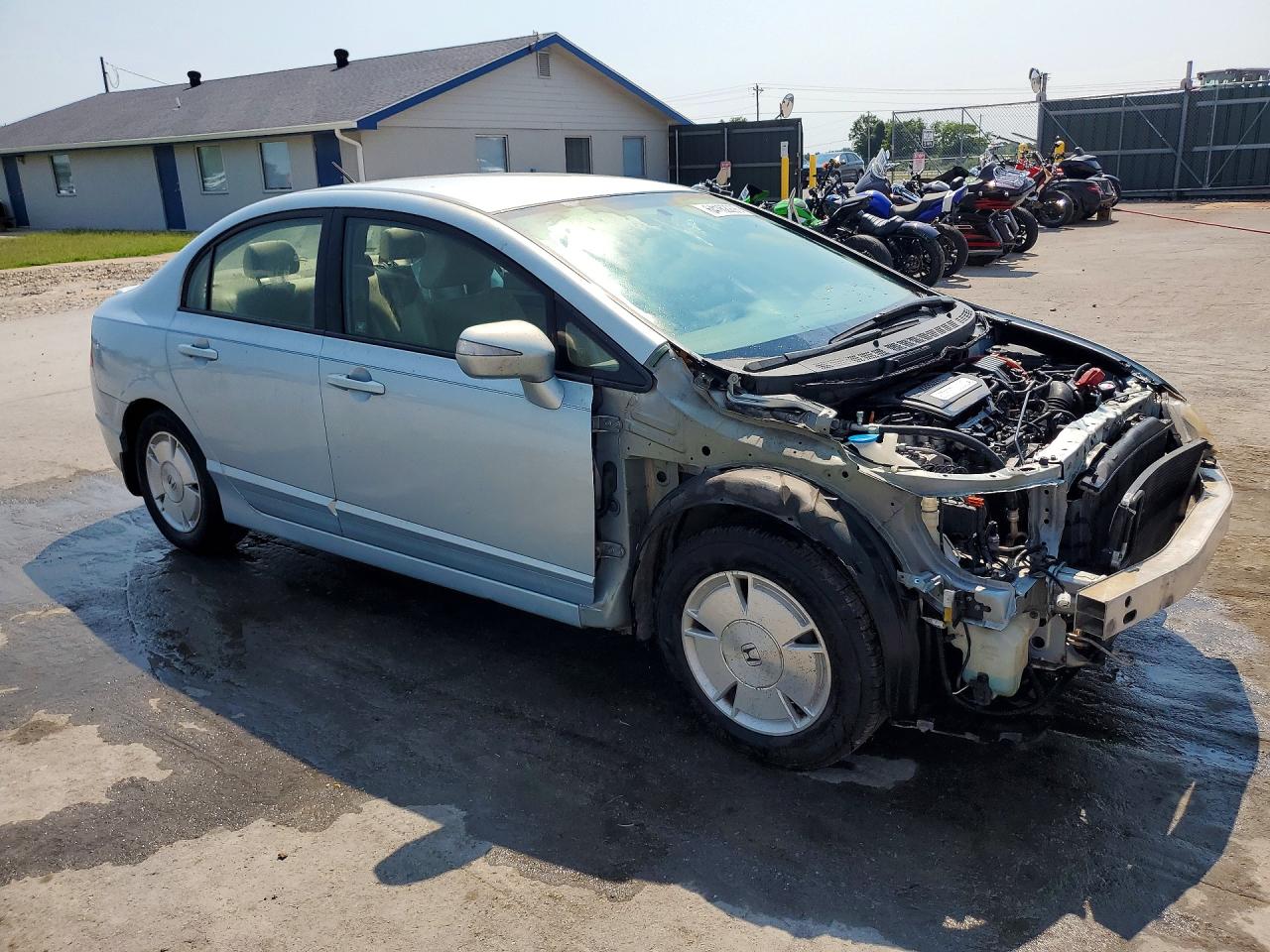 2007 Hond Civic Blue vin: JHMFA362X7S009075