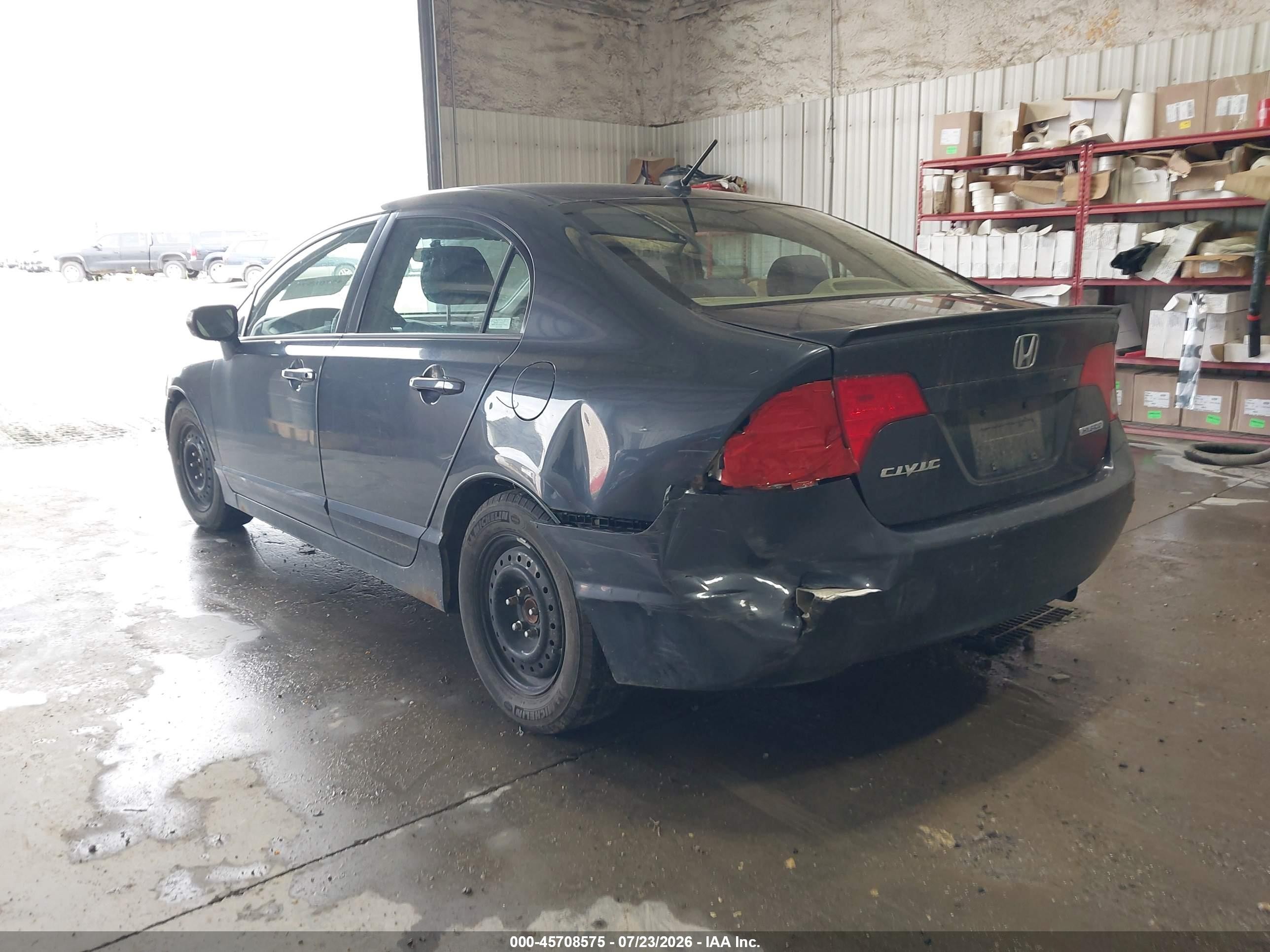 2007 Honda Civic Hybrid   Blue vin: JHMFA362X7S011084