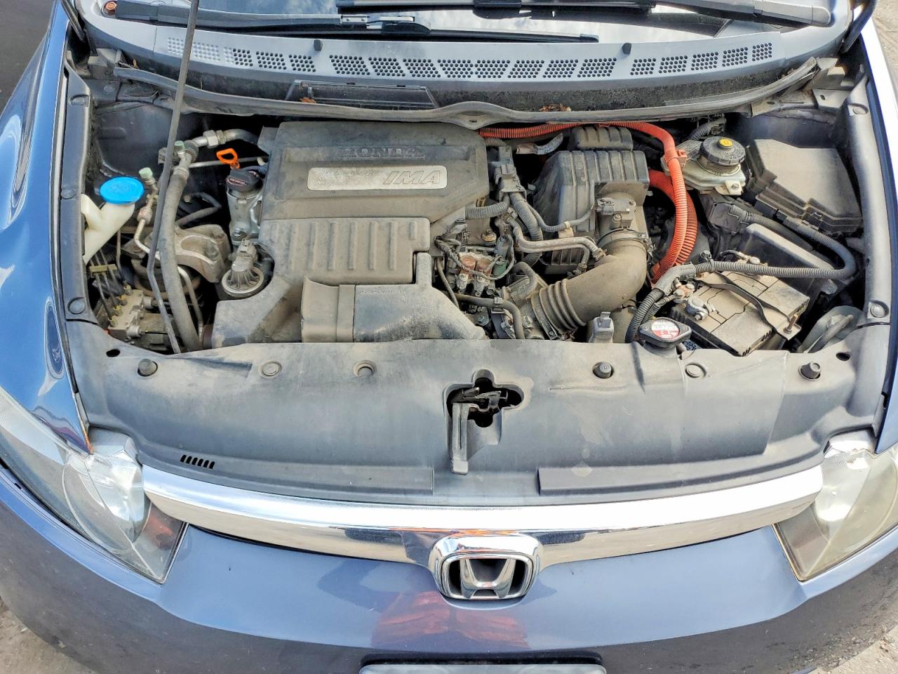 2007 Honda Civic Hybrid Gray vin: JHMFA362X7S013806