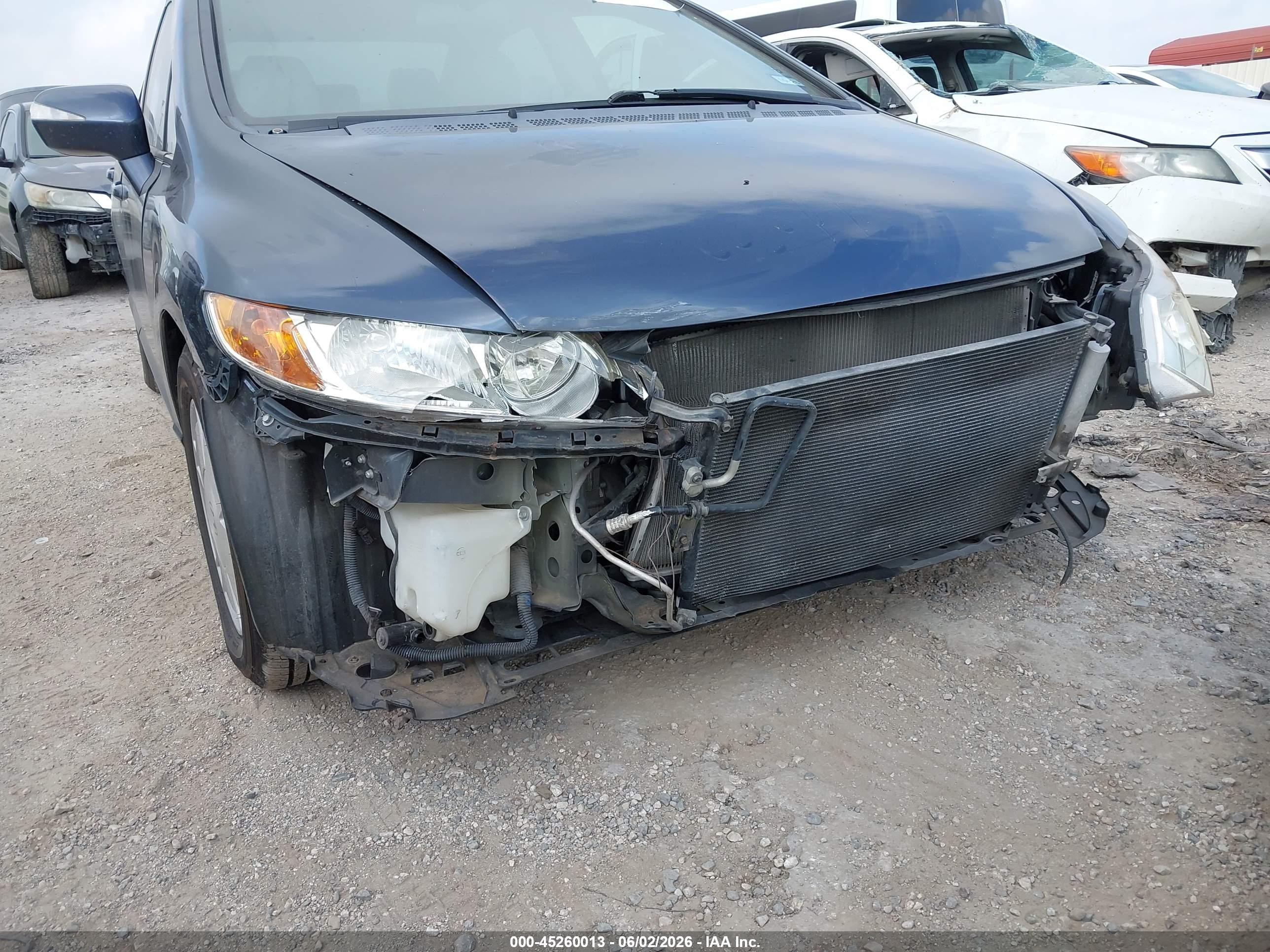 2007 Honda Civic Hybrid   Gray vin: JHMFA362X7S026023