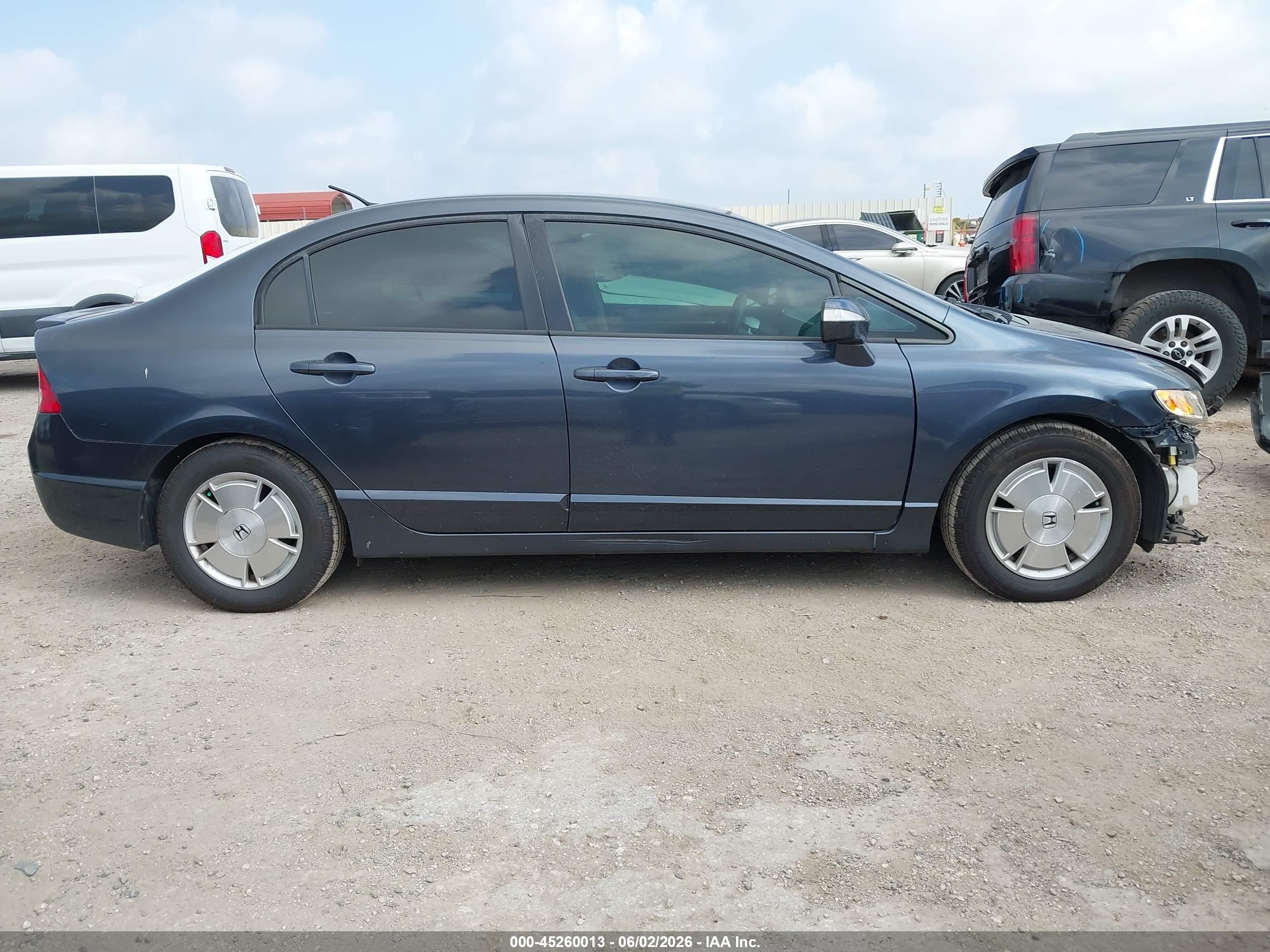 2007 Honda Civic Hybrid   Gray vin: JHMFA362X7S026023