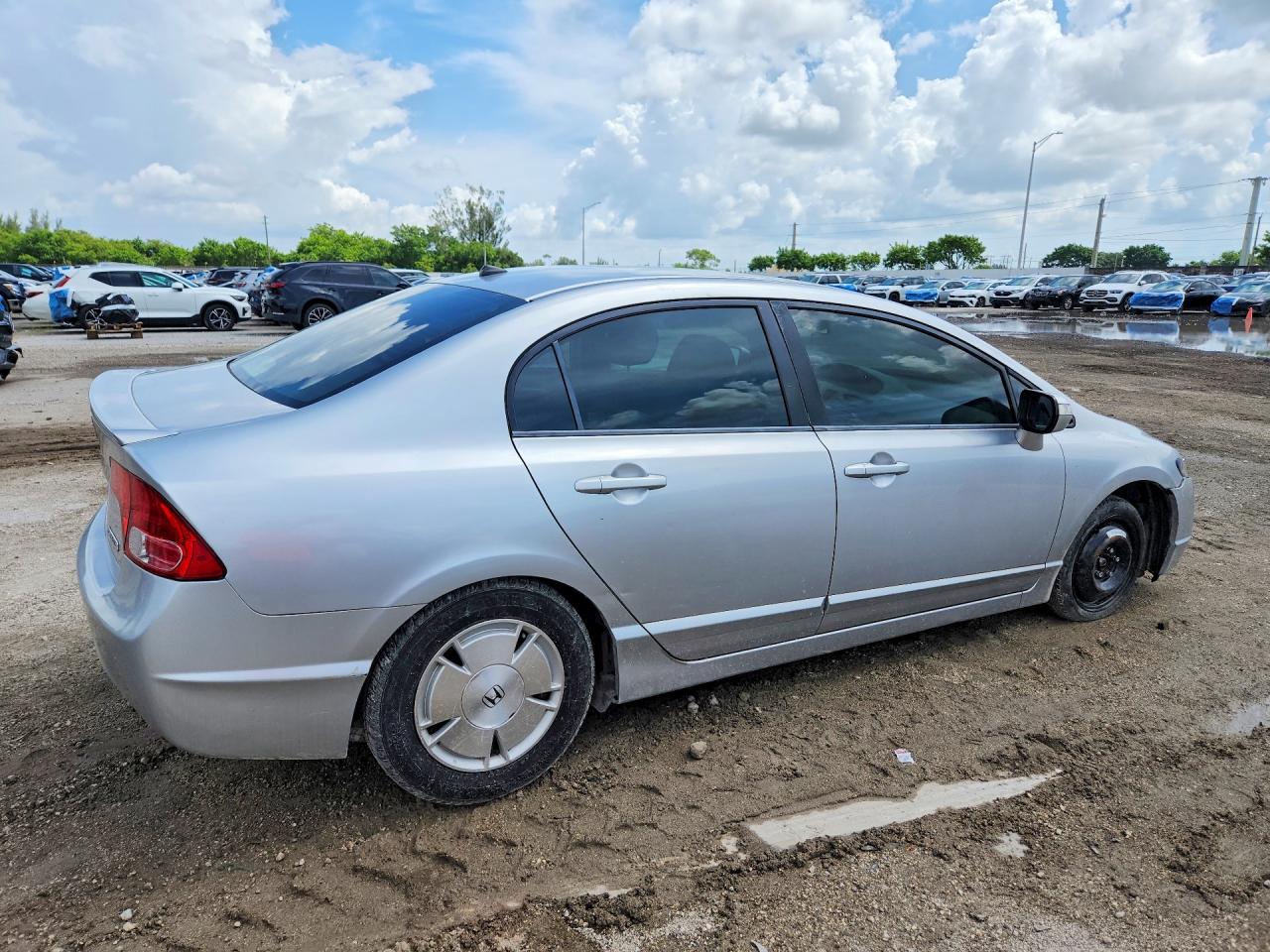 2007 Honda Civic Hybrid Silver vin: JHMFA362X7S029925
