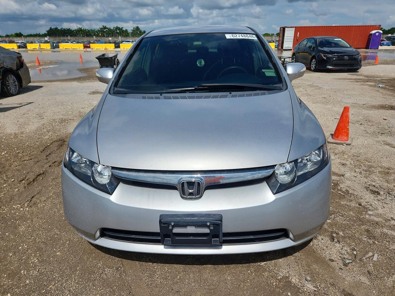 2007 Honda Civic Hybrid Silver vin: JHMFA362X7S029925