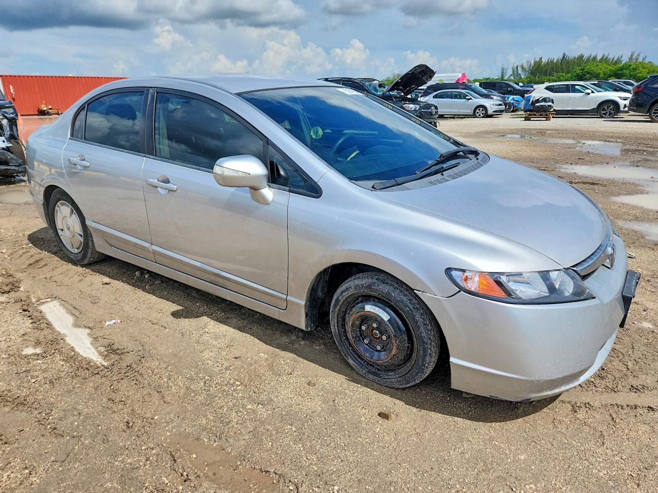 2007 Honda Civic Hybrid Silver vin: JHMFA362X7S029925