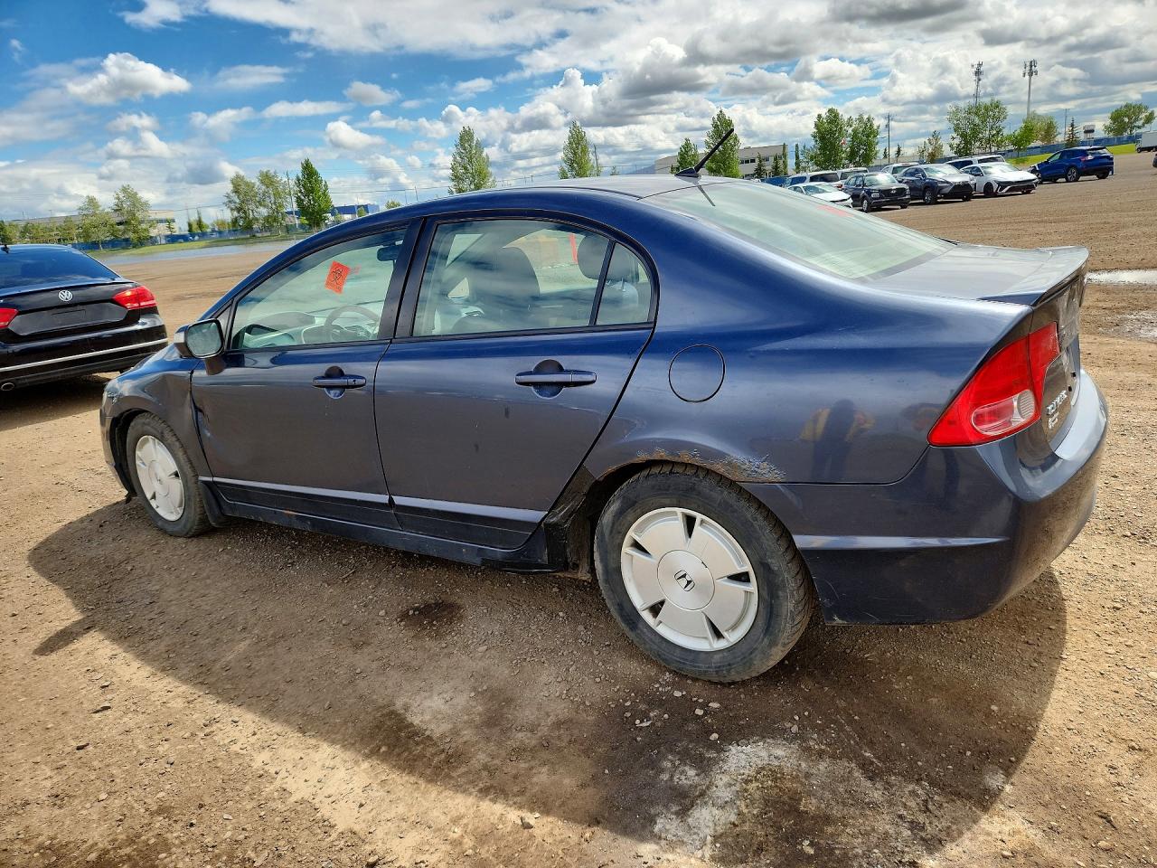 2007 Honda Civic Hybrid Gray vin: JHMFA362X7S801808