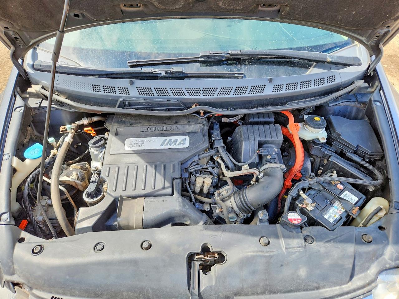 2007 Honda Civic Hybrid Gray vin: JHMFA362X7S801808