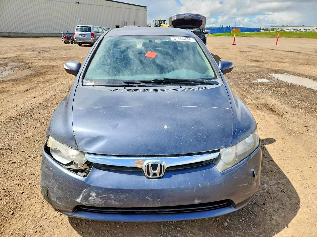 2007 Honda Civic Hybrid Gray vin: JHMFA362X7S801808