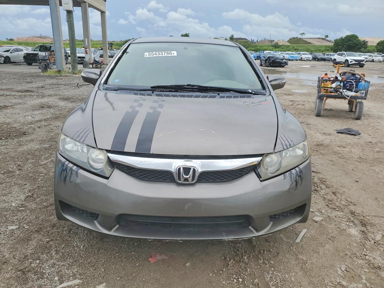 2008 Honda Civic Hybrid Gray vin: JHMFA362X8S004184