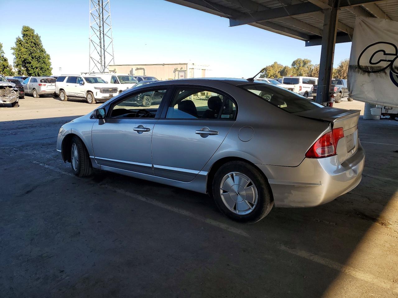 2008 Honda Civic Hybrid Серебряный vin: JHMFA362X8S005688