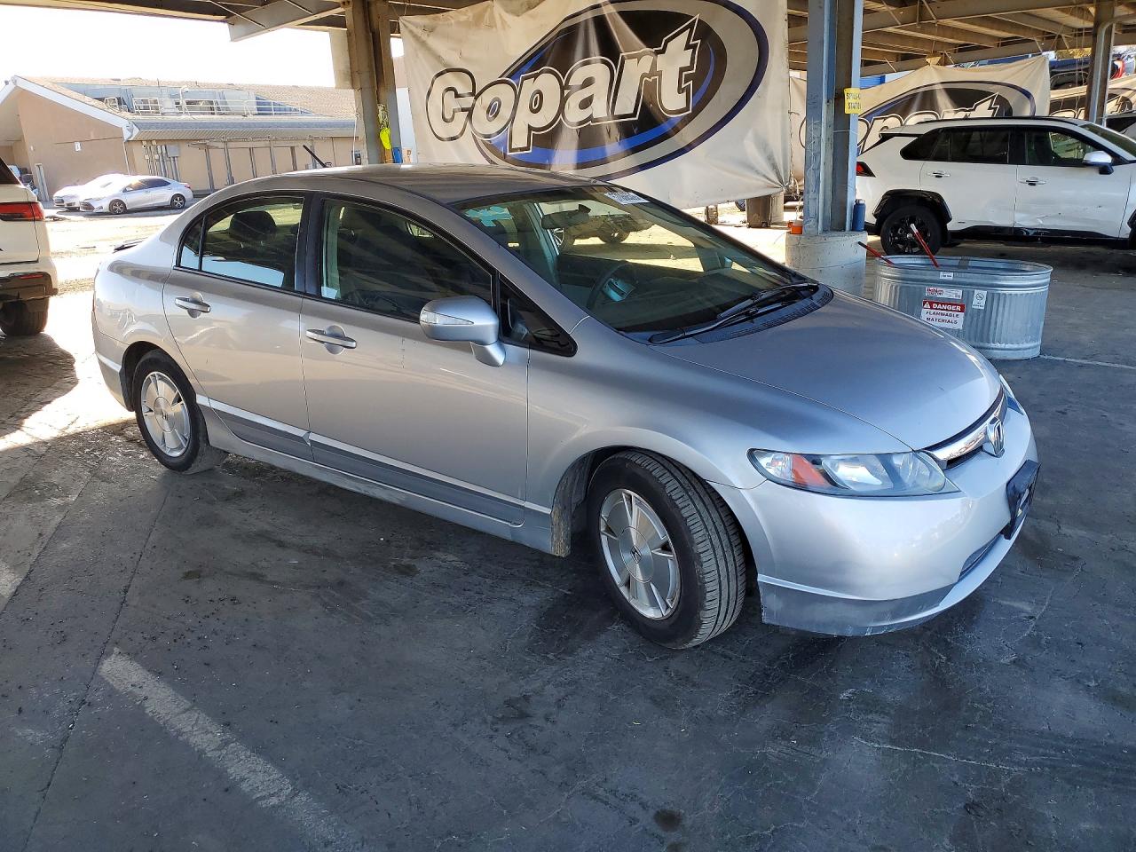 2008 Honda Civic Hybrid Серебряный vin: JHMFA362X8S005688