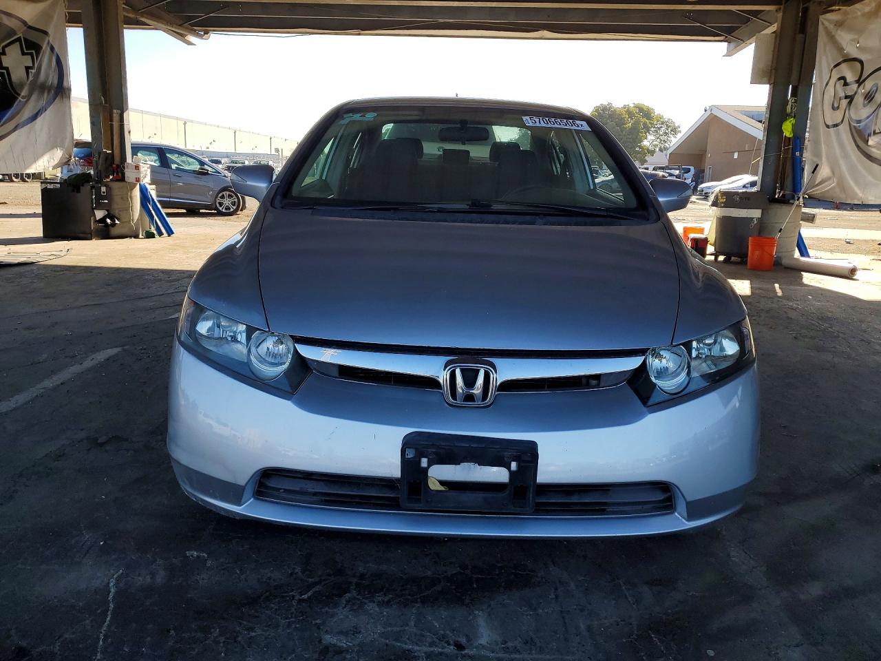 2008 Honda Civic Hybrid Серебряный vin: JHMFA362X8S005688