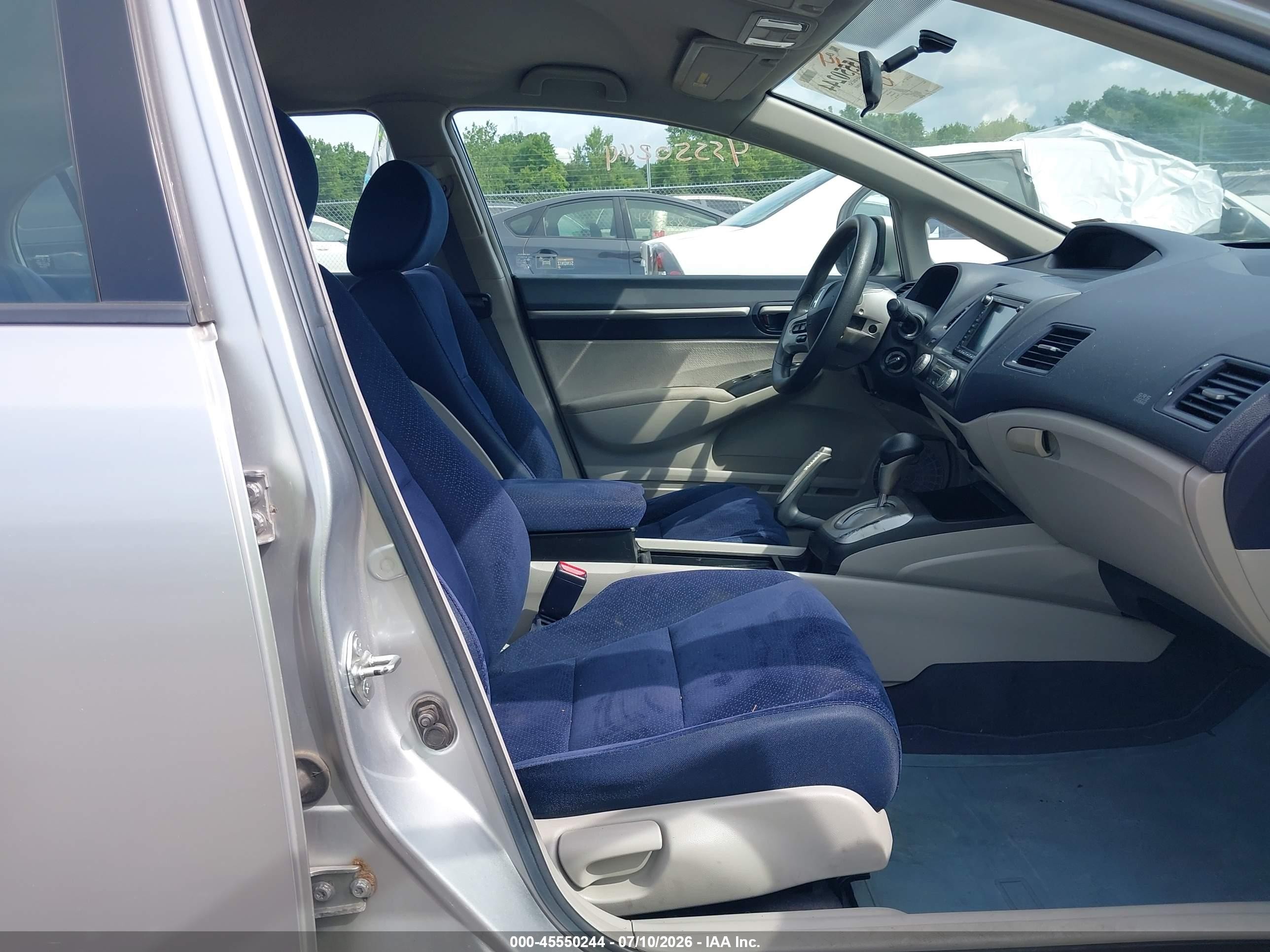 2008 Honda Civic Hybrid   Silver vin: JHMFA362X8S009675